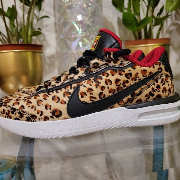 Nike Court Air Vapor Wing fur hair cheetah leopard 6.5 fearless womens - Picture 3 of 12